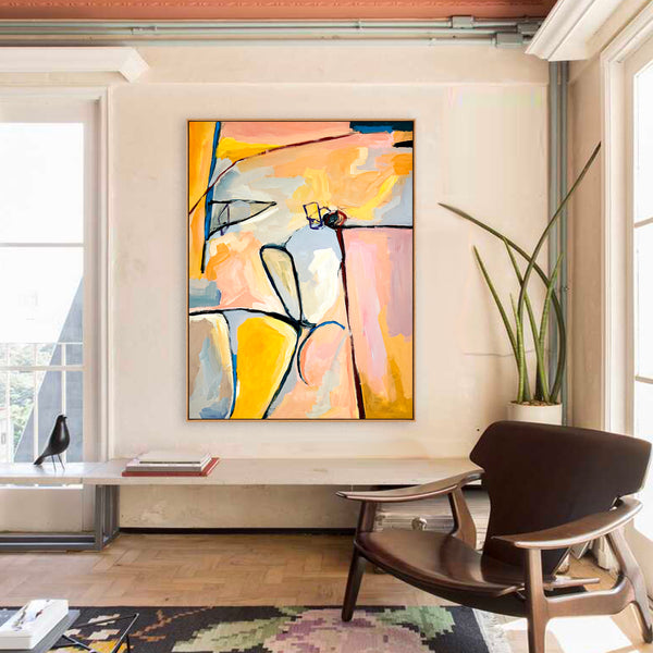 Abstract Painting Original, Expressionism in Modern Abstract Wall Art |  Recens (33"x43")