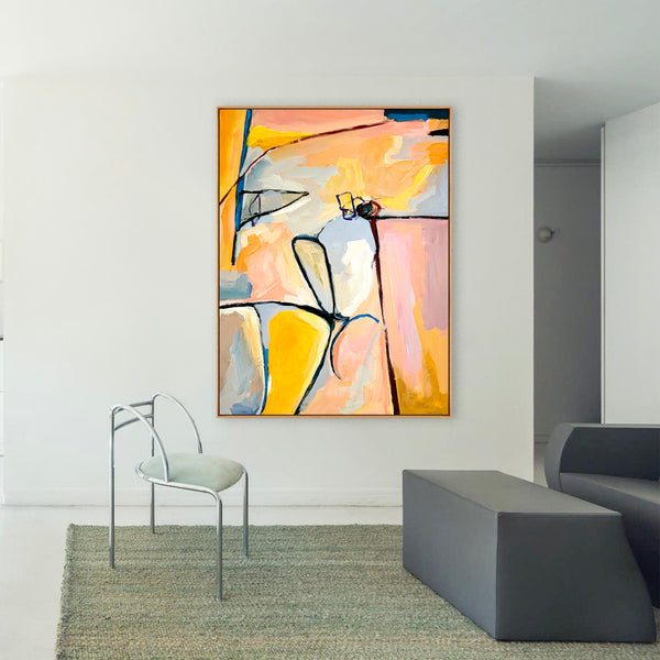 Abstract Painting Original, Expressionism in Modern Abstract Wall Art |  Recens (33"x43")