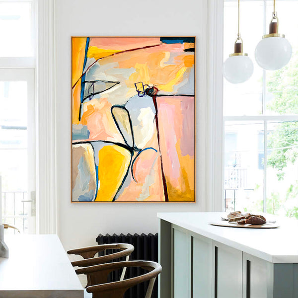 Abstract Painting Original, Expressionism in Modern Abstract Wall Art |  Recens (33"x43")