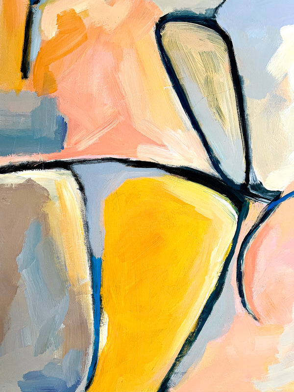 Abstract Painting Original, Expressionism in Modern Abstract Wall Art |  Recens (33"x43")