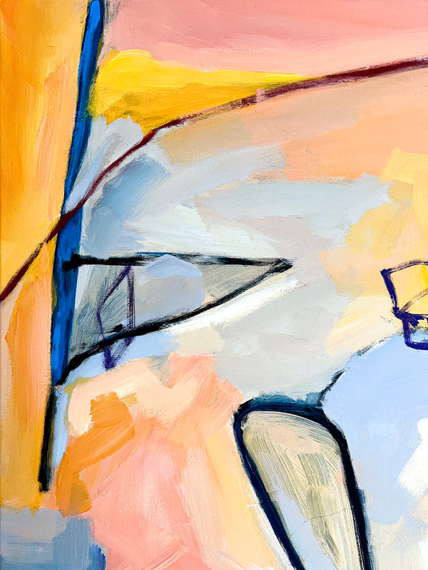 Abstract Painting Original, Expressionism in Modern Abstract Wall Art |  Recens (33"x43")
