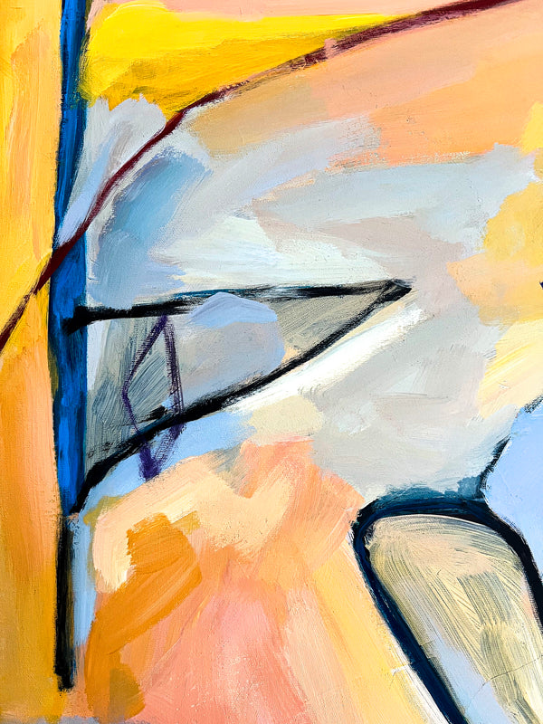 Abstract Painting Original, Expressionism in Modern Abstract Wall Art |  Recens (33"x43")