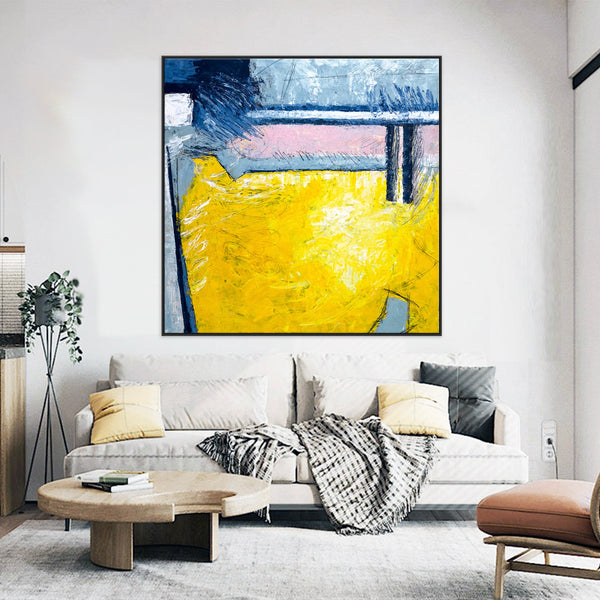 Bold Compositions in Modern Abstract Original Acrylic Painting, Expressionism Large Canvas Wall Art | Reinforce