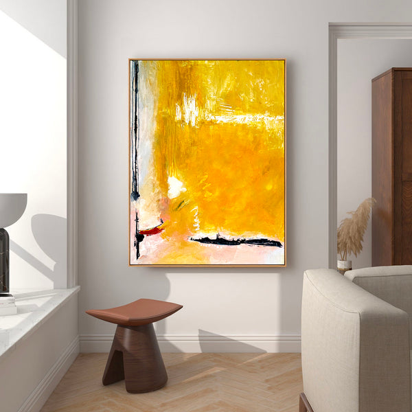 Abstract Painting – Original Wall Art – Large Oil & Acrylic Painting on Canvas – Modern Minimalist Contemporary Canvas Art – “Reminiscent”