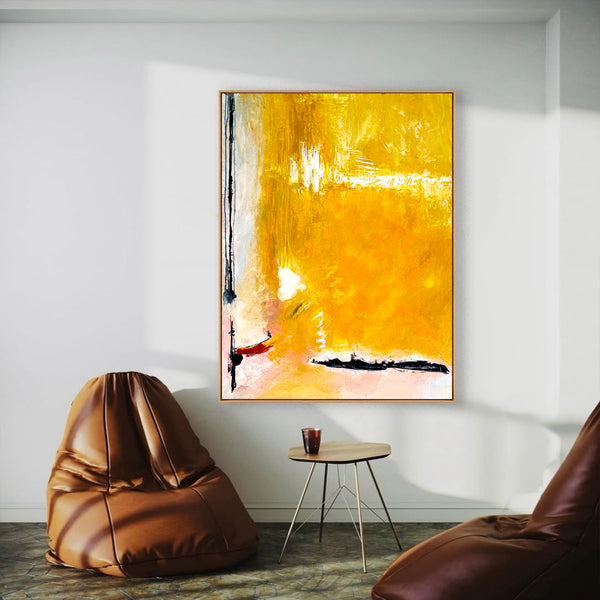 Abstract Painting – Original Wall Art – Large Oil & Acrylic Painting on Canvas – Modern Minimalist Contemporary Canvas Art – “Reminiscent”