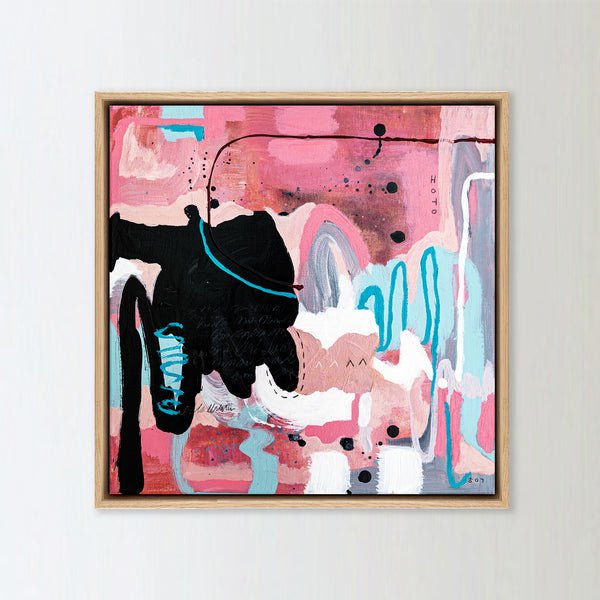 Abstract Painting Original, Expressionism in Modern Abstract Wall Art | Saeng seong (16"x16")