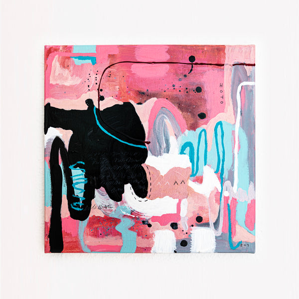 Abstract Painting Original, Expressionism in Modern Abstract Wall Art | Saeng seong (16"x16")