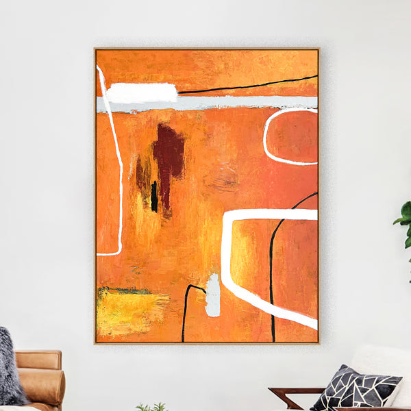 Abstract Painting Original, Expressionism in Modern Abstract Wall Art |  Sapientia (33"x43")