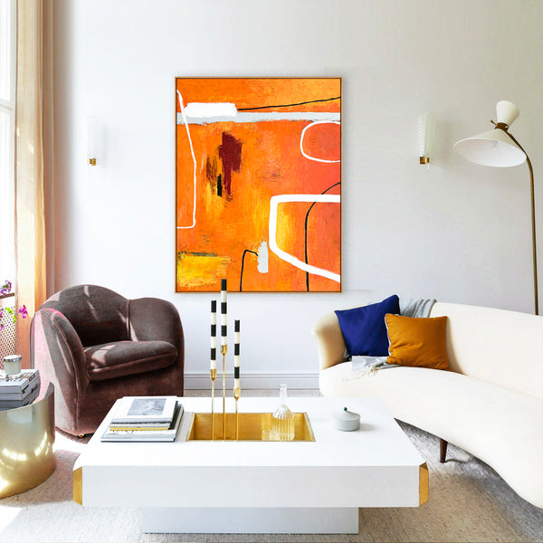 Abstract Painting Original, Expressionism in Modern Abstract Wall Art |  Sapientia (33"x43")