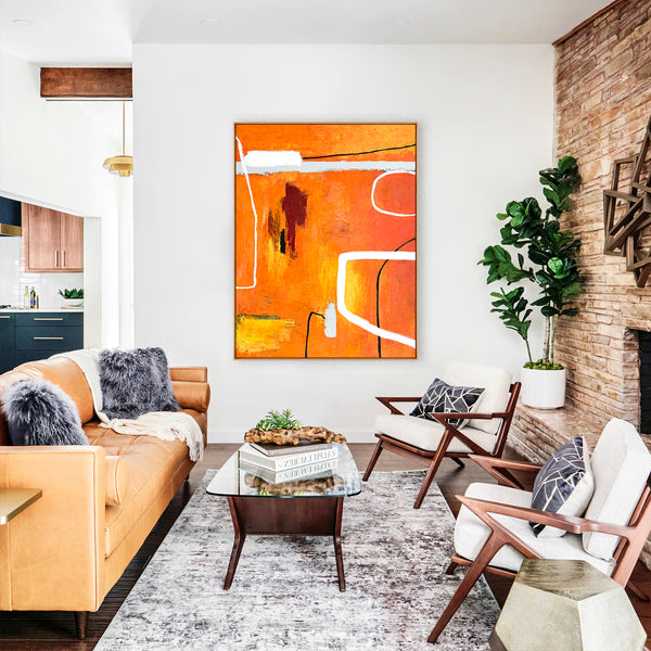 Abstract Painting Original, Expressionism in Modern Abstract Wall Art |  Sapientia (33"x43")