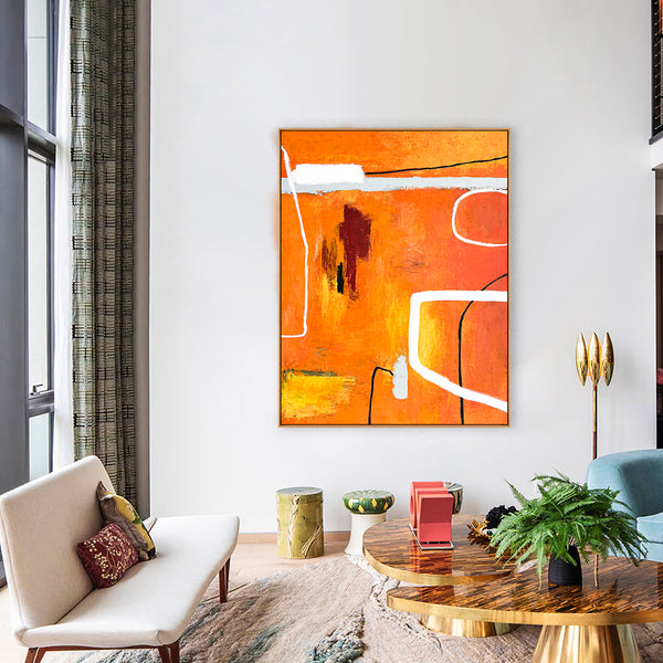 Abstract Painting Original, Expressionism in Modern Abstract Wall Art |  Sapientia (33"x43")