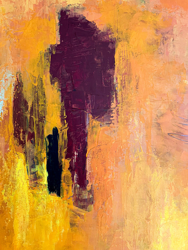 Abstract Painting Original, Expressionism in Modern Abstract Wall Art |  Sapientia (33"x43")