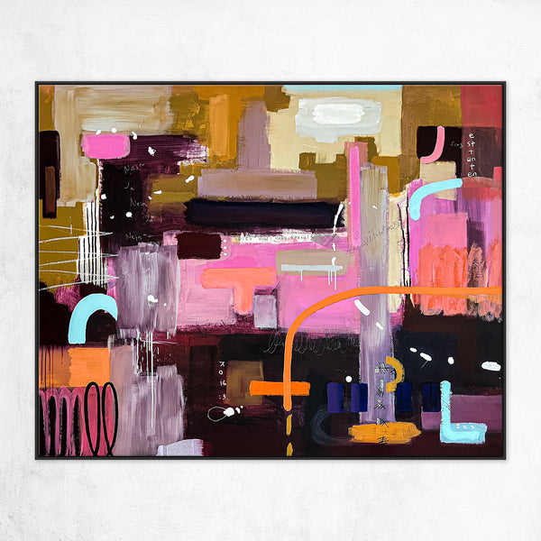 Dynamic Abstract Painting Original, Expressionism in Modern Abstract Wall Art | Stille (73"x59")