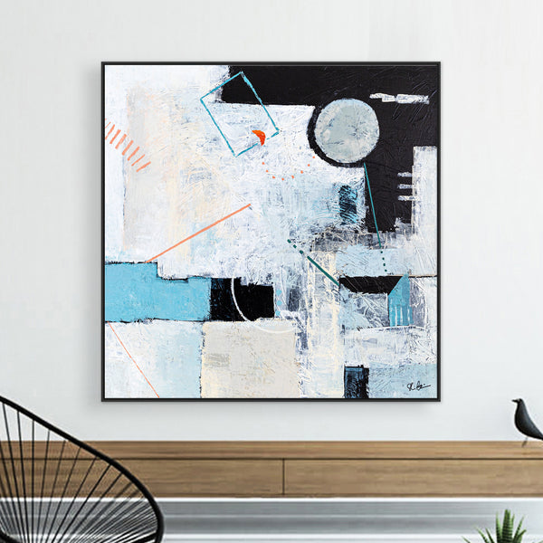 Romantic Symphony in Original Abstract Acrylic Painting, Modern Contemporary Large Canvas Wall Art | Serenade