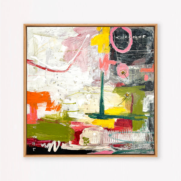 Abstract Painting Original, Expressionism in Modern Abstract Wall Art |  Shema (20"x20")