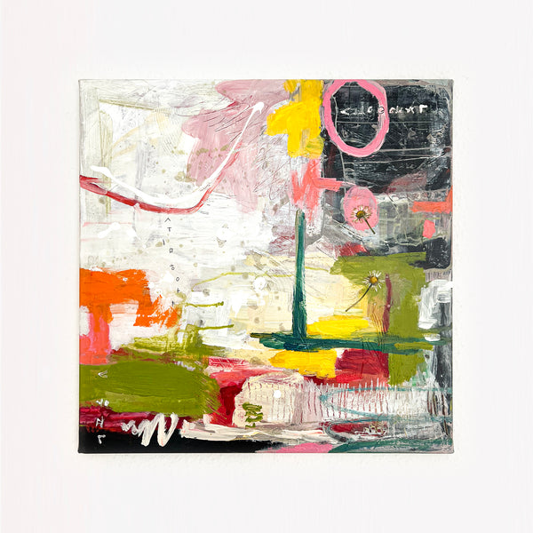 Abstract Painting Original, Expressionism in Modern Abstract Wall Art |  Shema (20"x20")