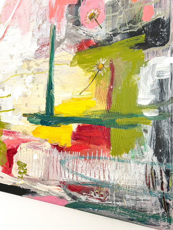 Abstract Painting Original, Expressionism in Modern Abstract Wall Art |  Shema (20"x20")