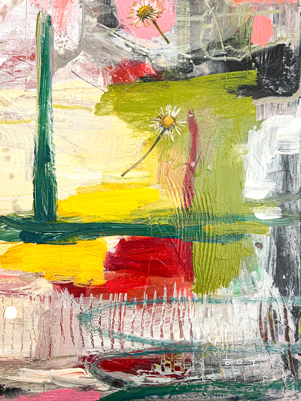 Abstract Painting Original, Expressionism in Modern Abstract Wall Art |  Shema (20"x20")