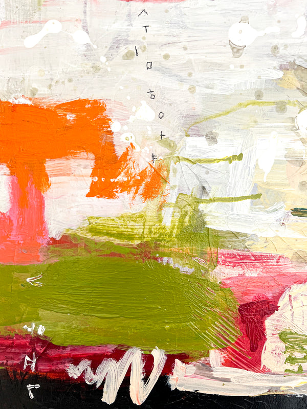 Abstract Painting Original, Expressionism in Modern Abstract Wall Art |  Shema (20"x20")