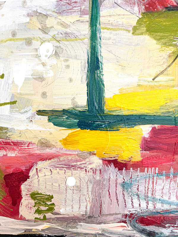 Abstract Painting Original, Expressionism in Modern Abstract Wall Art |  Shema (20"x20")