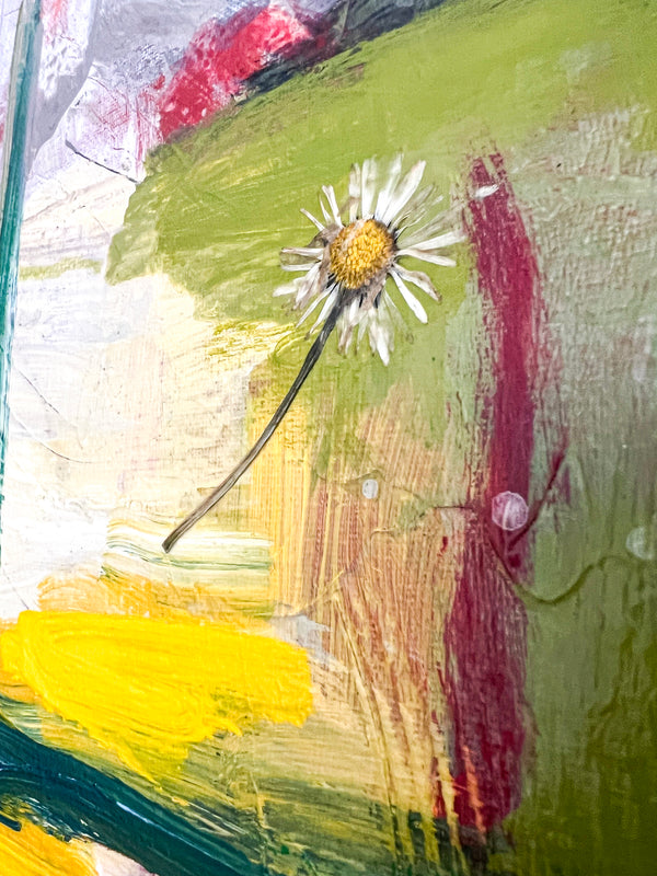 Abstract Painting Original, Expressionism in Modern Abstract Wall Art |  Shema (20"x20")