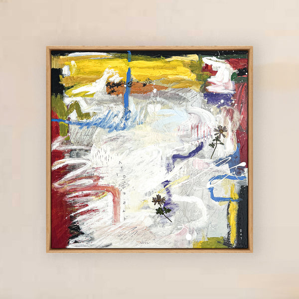 Abstract Painting Original, Expressionism in Modern Abstract Wall Art |  Shemp (20"x20")