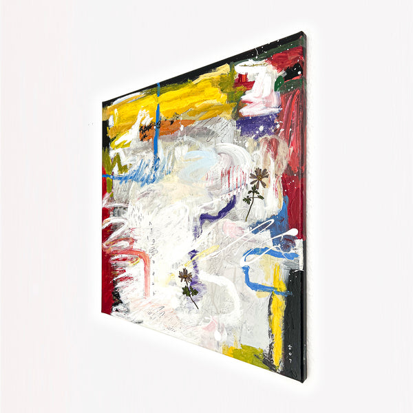 Abstract Painting Original, Expressionism in Modern Abstract Wall Art |  Shemp (20"x20")