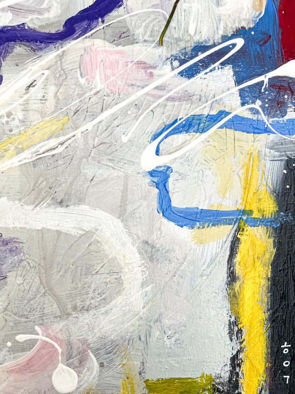 Abstract Painting Original, Expressionism in Modern Abstract Wall Art |  Shemp (20"x20")