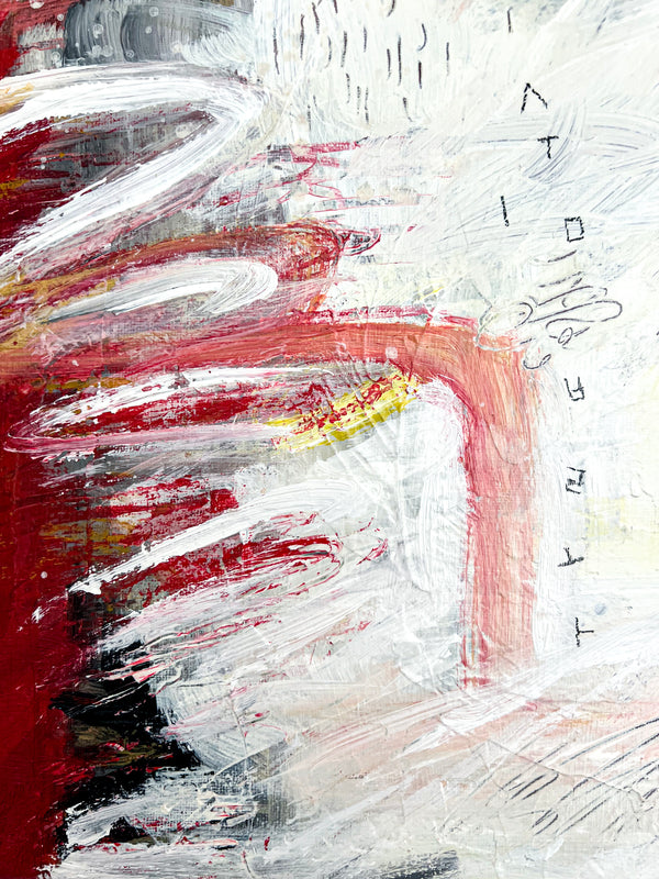 Abstract Painting Original, Expressionism in Modern Abstract Wall Art |  Shemp (20"x20")