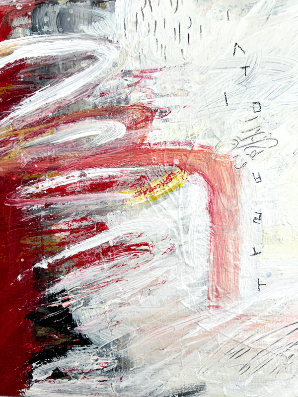 Abstract Painting Original, Expressionism in Modern Abstract Wall Art |  Shemp (20"x20")