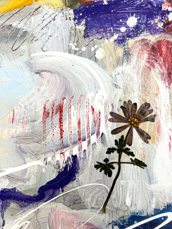 Abstract Painting Original, Expressionism in Modern Abstract Wall Art |  Shemp (20"x20")