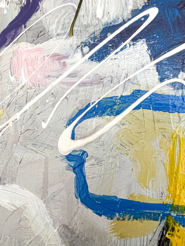 Abstract Painting Original, Expressionism in Modern Abstract Wall Art |  Shemp (20"x20")