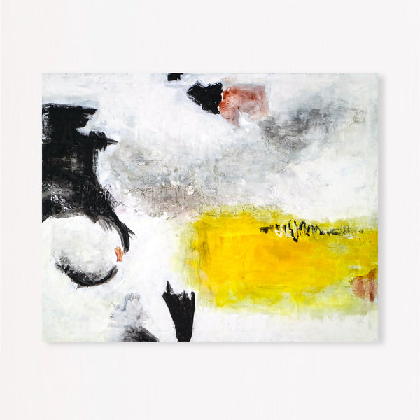 Abstract Painting – Original Wall Art – Large Oil & Acrylic Painting on Canvas – Modern Minimalist Contemporary Canvas Art – “Sign”