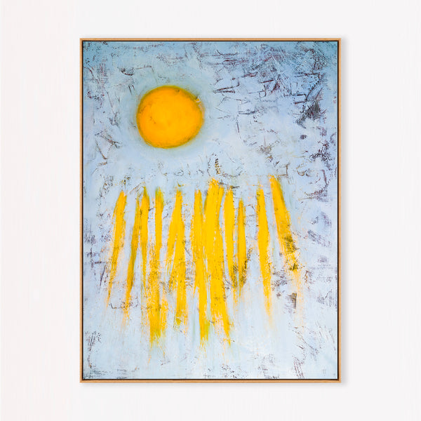 Abstract Painting – Original Wall Art – Large Oil & Acrylic Painting on Canvas – Modern Minimalist Contemporary Canvas Art – “Sole”