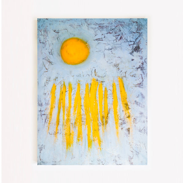 Abstract Painting – Original Wall Art – Large Oil & Acrylic Painting on Canvas – Modern Minimalist Contemporary Canvas Art – “Sole”