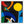 Abstract Expressionist Original Painting of Sun and Moon through Cheerful Colors, Canvas Wall Art | Sol y Luna II (24