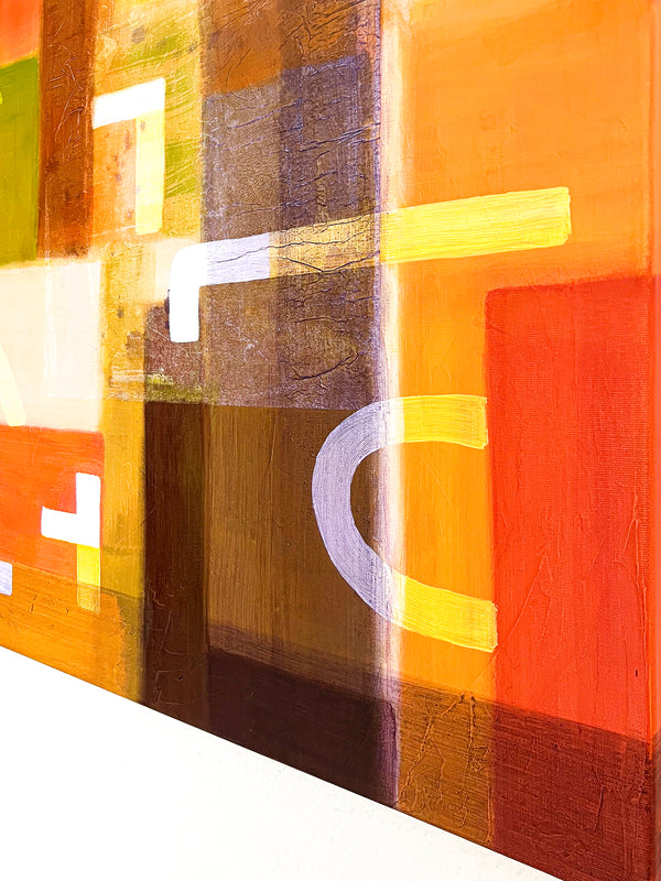 Abstract Painting Original, Expressionism in Modern Abstract Wall Art | Sonant II (40"x40")