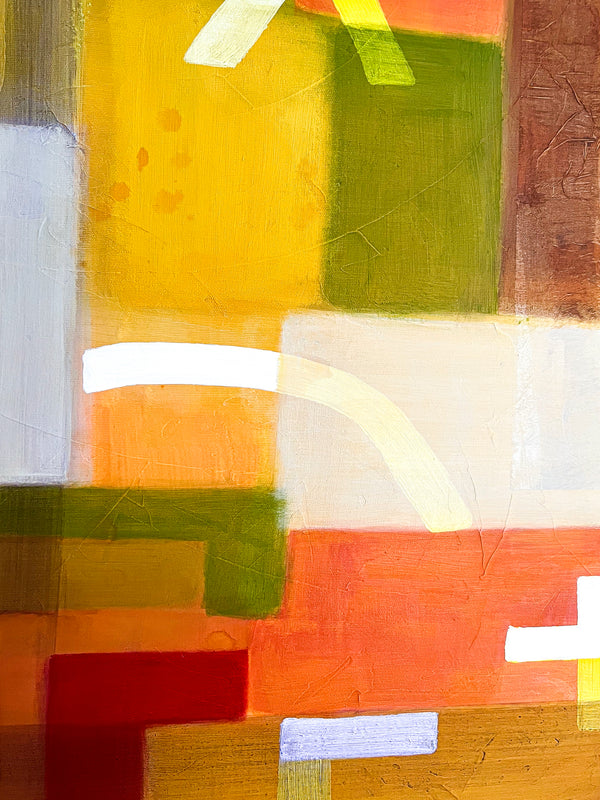 Abstract Painting Original, Expressionism in Modern Abstract Wall Art | Sonant II (40"x40")