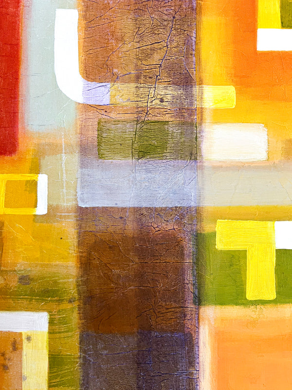 Abstract Painting Original, Expressionism in Modern Abstract Wall Art | Sonant II (40"x40")