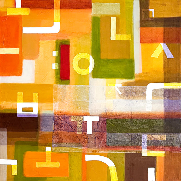 Abstract Painting Original, Expressionism in Modern Abstract Wall Art | Sonant I (40"x40")