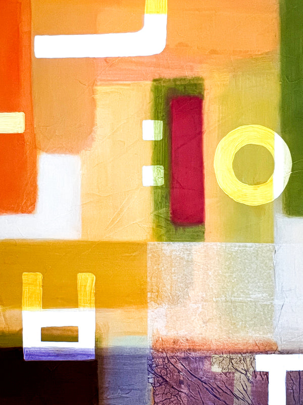 Abstract Painting Original, Expressionism in Modern Abstract Wall Art | Sonant I (40"x40")