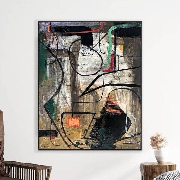 Abstract Painting Original, Expressionism in Modern Abstract Wall Art | Soom (32"x40")