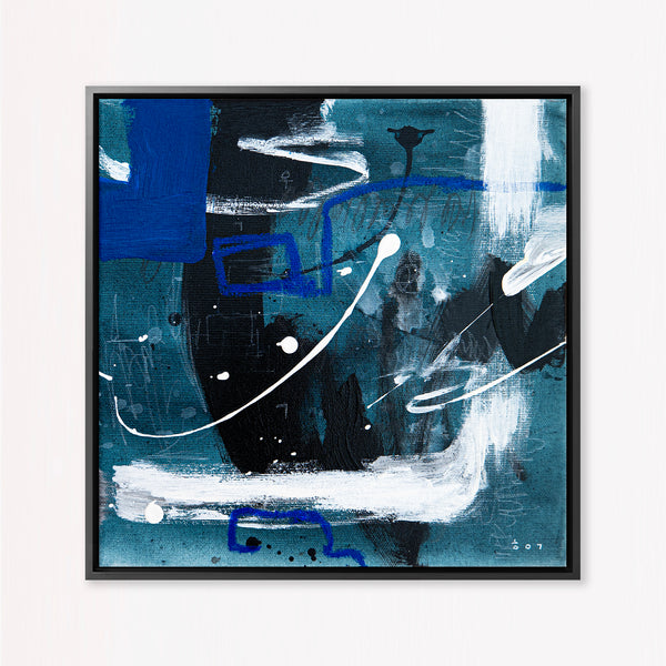 Abstract Painting Original, Expressionism in Modern Abstract Wall Art |  Spiel I (12"x12")