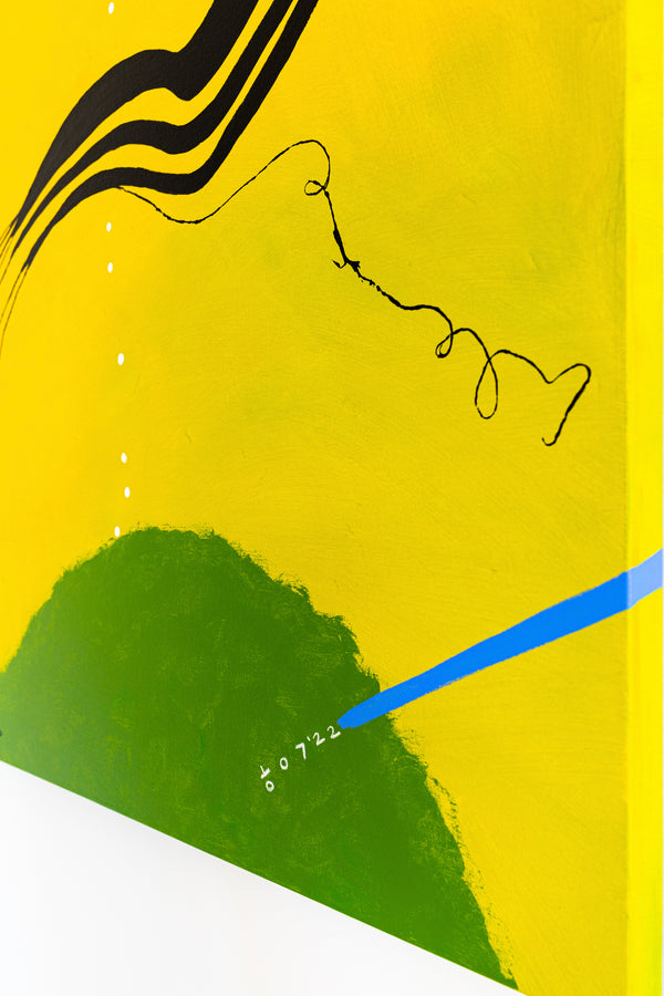 Radiant Modern Original Abstract Painting, Canvas Wall Art Evoking the Brightness & Serenity of a Spring Day | Spring (48"x48")