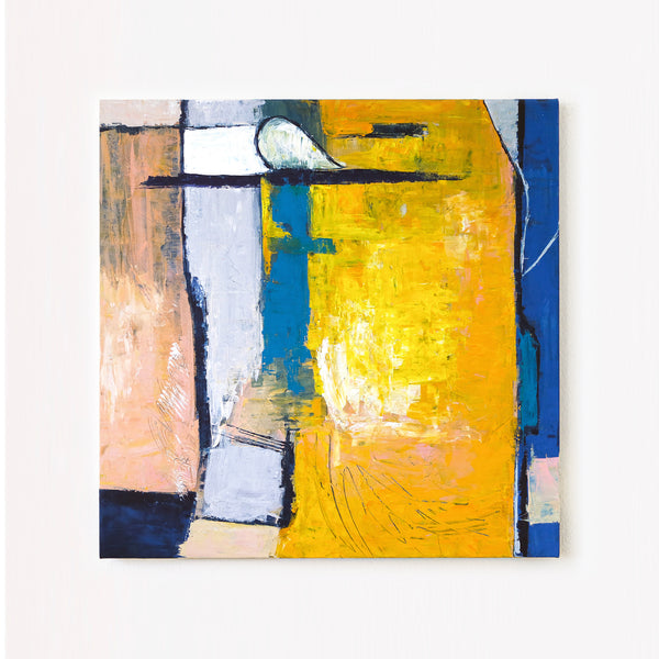 Abstract Painting – Original Wall Art – Large Oil & Acrylic Painting on Canvas – Modern Minimalist Contemporary Canvas Art – “Suburban”