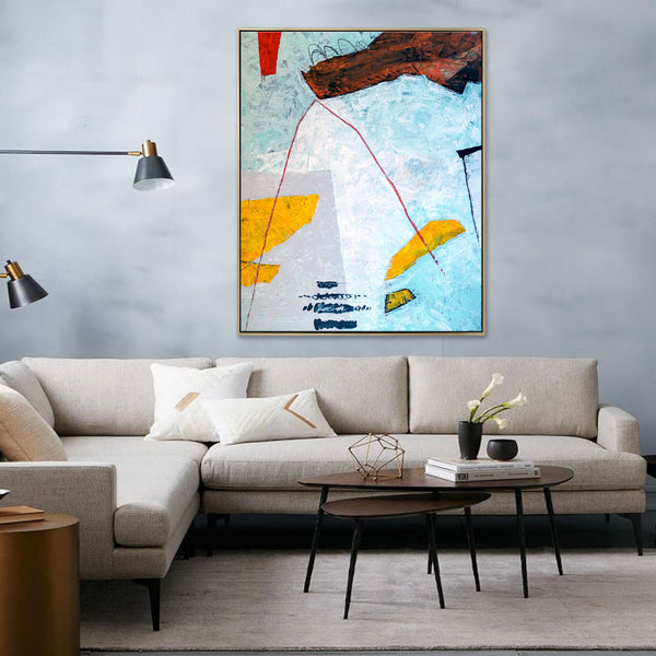 Fairy-Tale-Inspired Modern Abstract Original Painting, Acrylic Contemporary Large Canvas Wall Art | Tale II