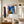 Bold Teal Geometric Abstract Wall Art — Modern Original Oil Painting, Textured Canvas — 