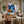 Bold Teal Geometric Abstract Wall Art — Modern Original Oil Painting, Textured Canvas — 