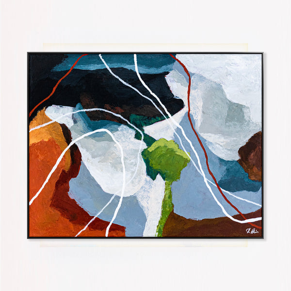Earthy Neutral Abstract Wall Art — Modern Original Oil Painting, Textured Canvas — "Terra Intima"