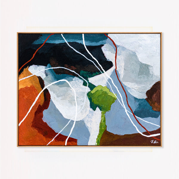 Earthy Neutral Abstract Wall Art — Modern Original Oil Painting, Textured Canvas — "Terra Intima"